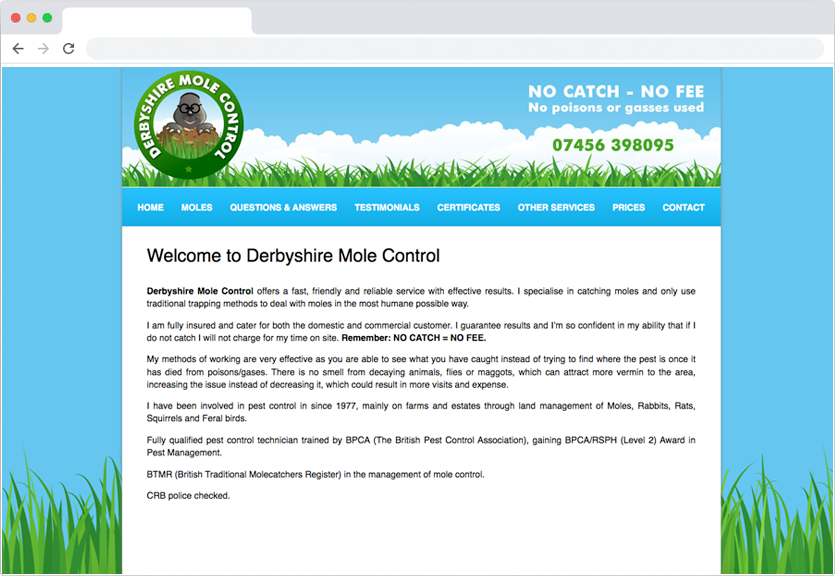 Derbyshire Mole Control